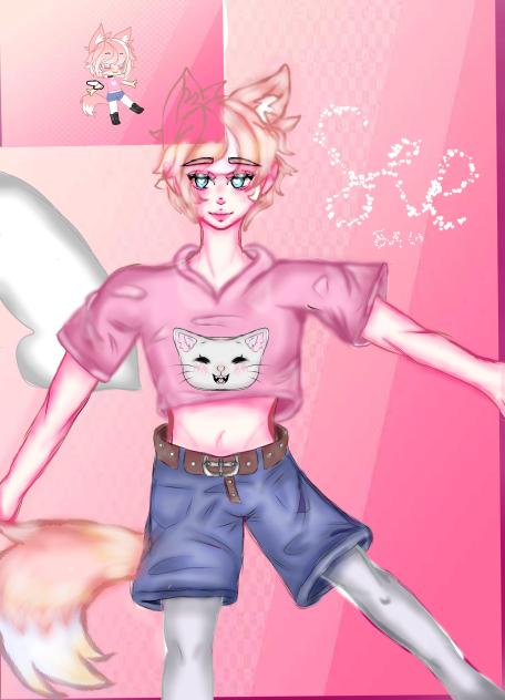 It's nice to create your own character.M - ibisPaint