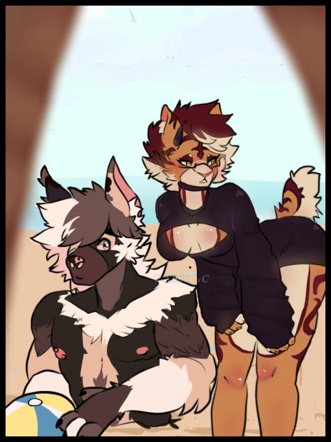 Young ver of my fursonas parents