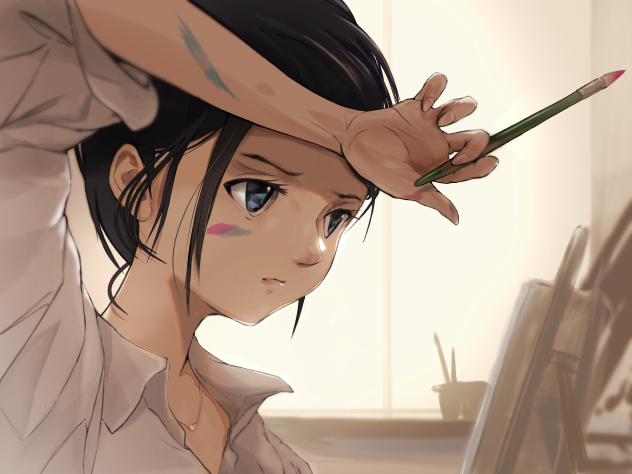 頑張って描こう