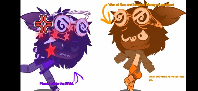 Morey Chases Whitty after a game of Uno