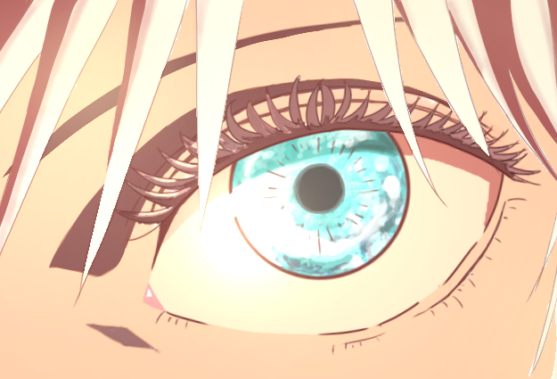五条悟の目　公式模写
