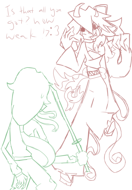 Fight scene WIP - ibisPaint