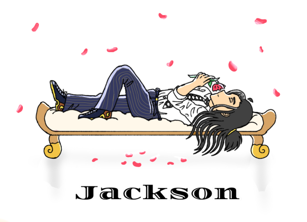 Jackson posing for a pic📷📸🌹🥀.