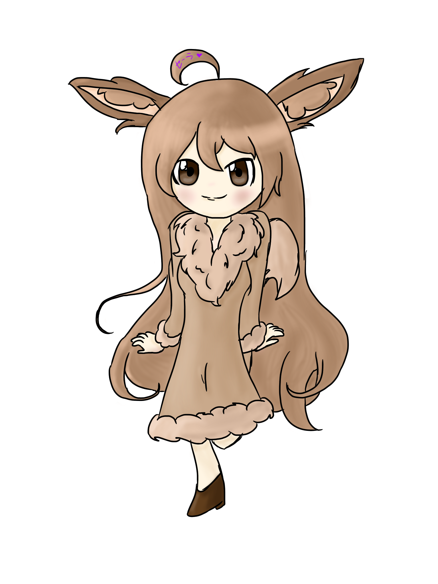 Humanised Eevee - ibisPaint