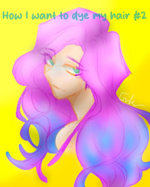 How I want to draw my hair 2