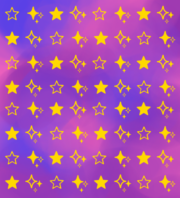 Stars pattern in pastel colors ibisPaint