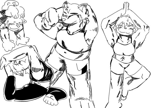 random poses