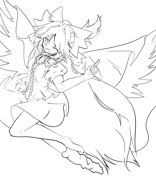 おくーちゃん　線画