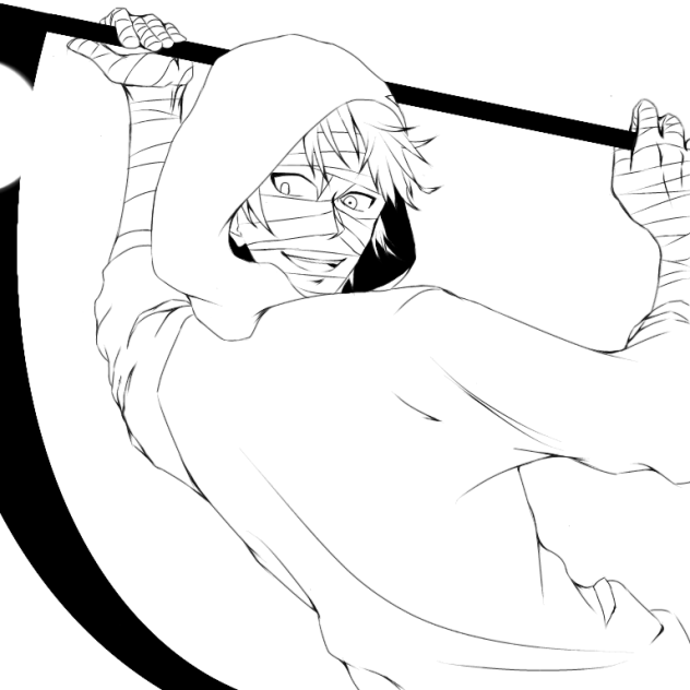 【線画】ザック