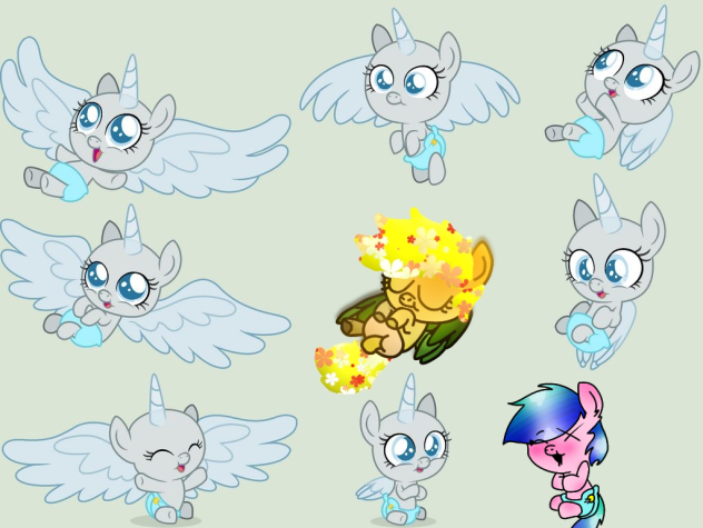 baby pony collab with Cora blue