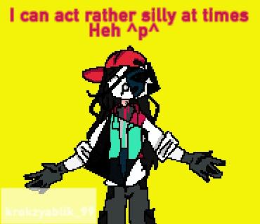 “I can act rathe silly at times” uhh😭🙏