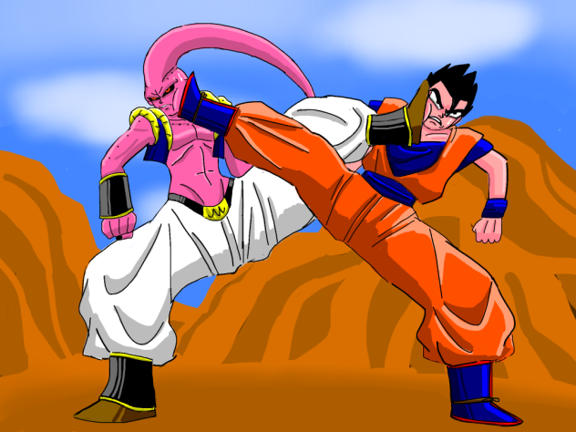 孫悟飯 vs 魔人ブウ(ゴテンクス吸収) - ibisPaint