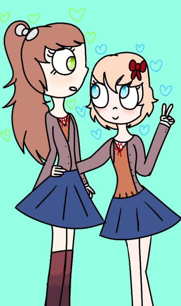 💚Monika💚x💙 Sayori💙