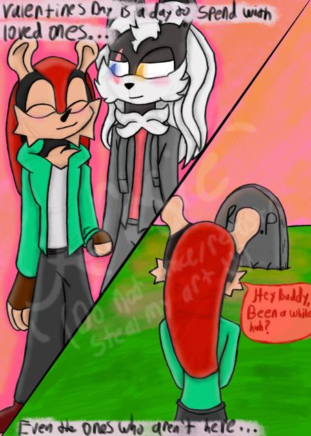 Cut the Cord AU Valentine Day art