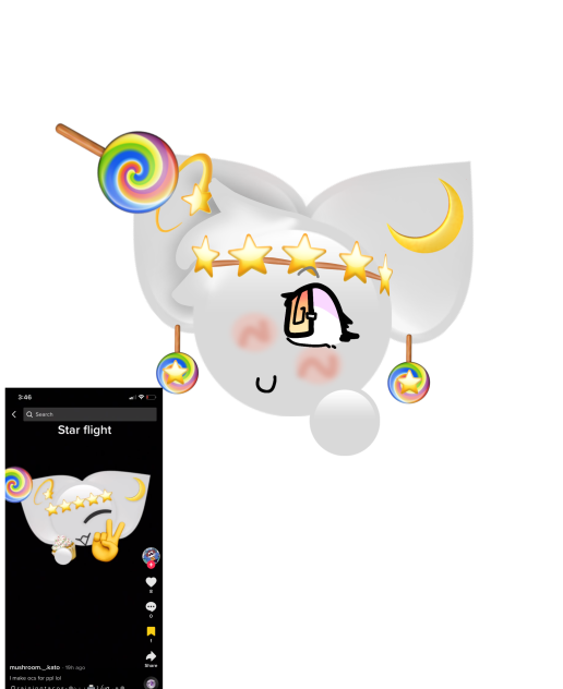 Emoji cat fan art!1