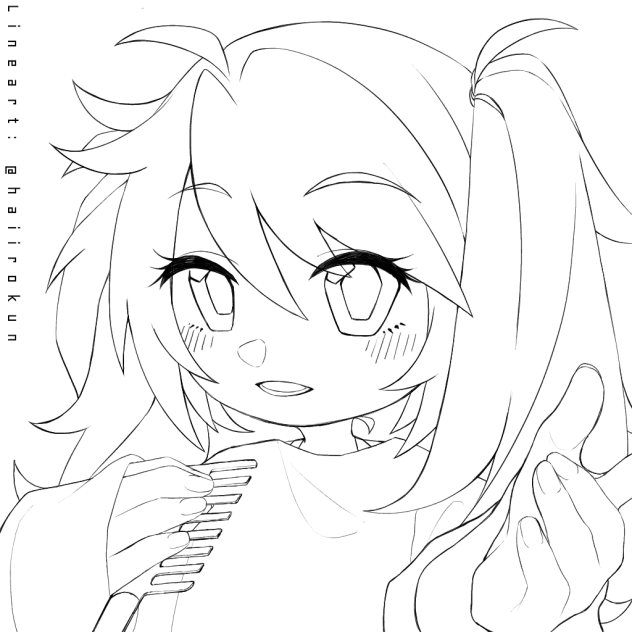 ミクちゃんと踊ろう（塗り絵）