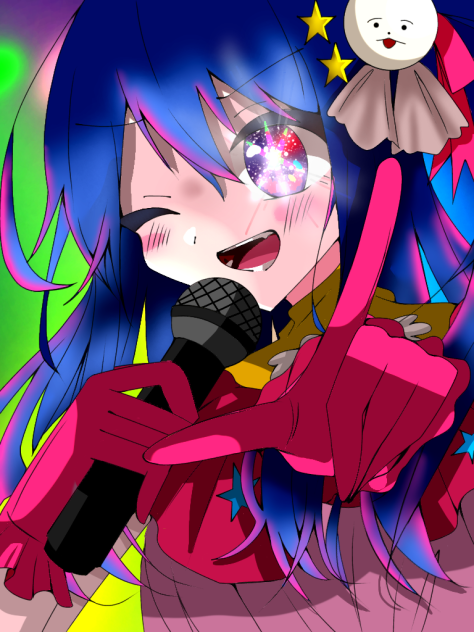 一番星の塗り絵を塗りました！