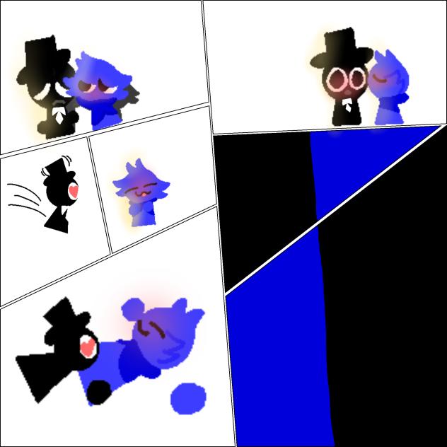 Black x jevin sprunki love story