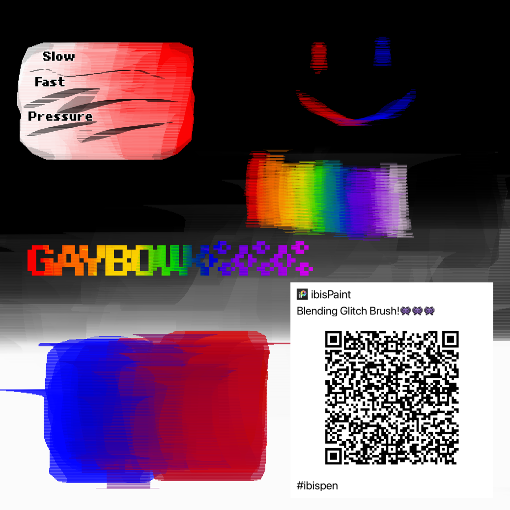 Blending Glitch Brush!👾👾👾 - ibisPaint