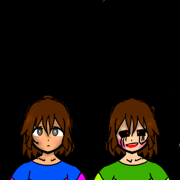 frisk and chara - ibisPaint