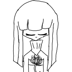 花言葉　(ヒガンバナ)　線画