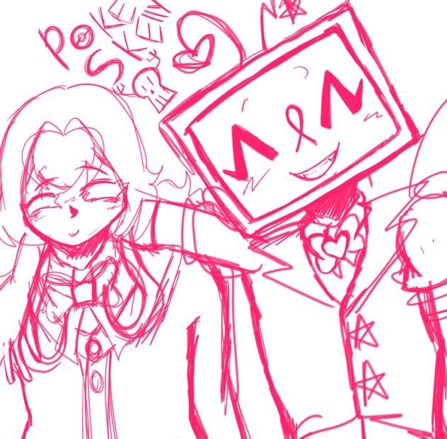 my ocs taking a selfie
