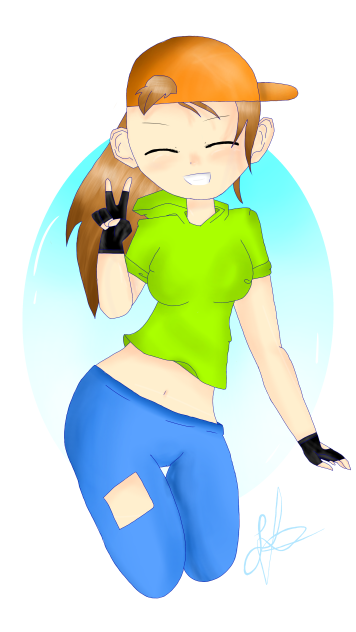 Skate board Girl