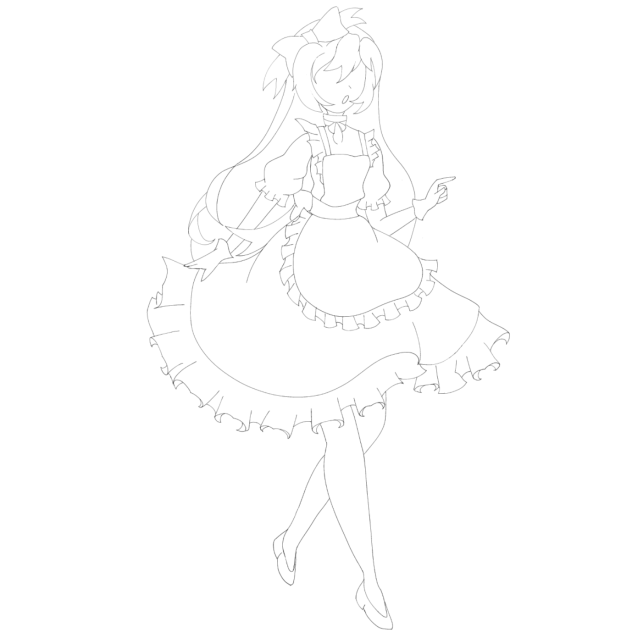 Lineart Colouring Page ibisPaint