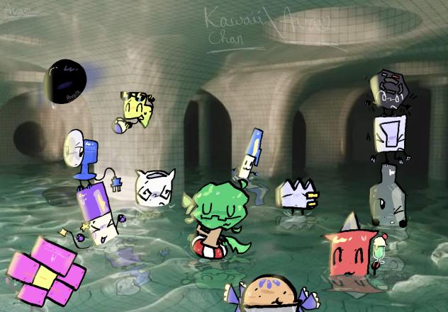 Death P.A.C.T. goes for a swim!