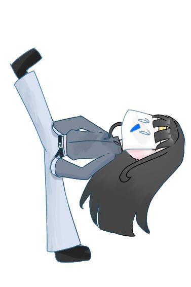 足あげるやつのイラスト