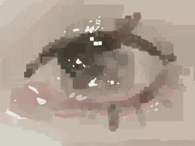 realistic pixel eye