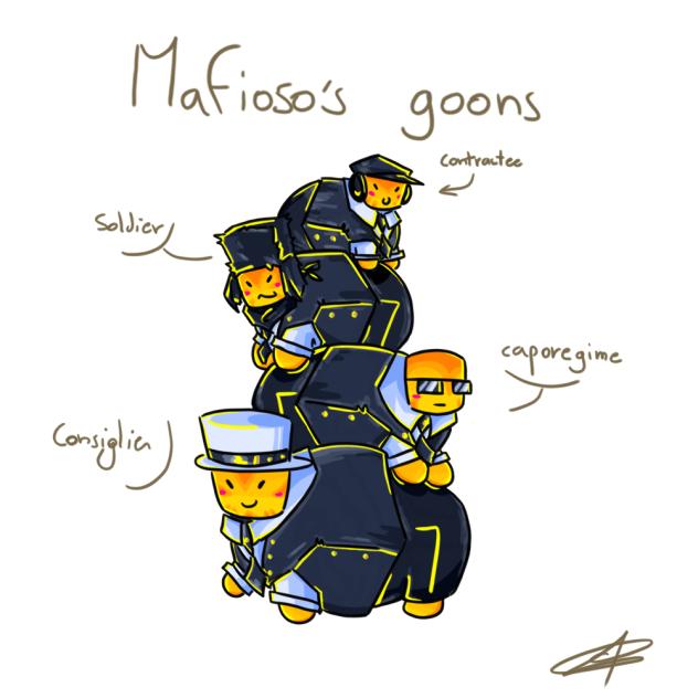 Little pill of Mafioso's goons