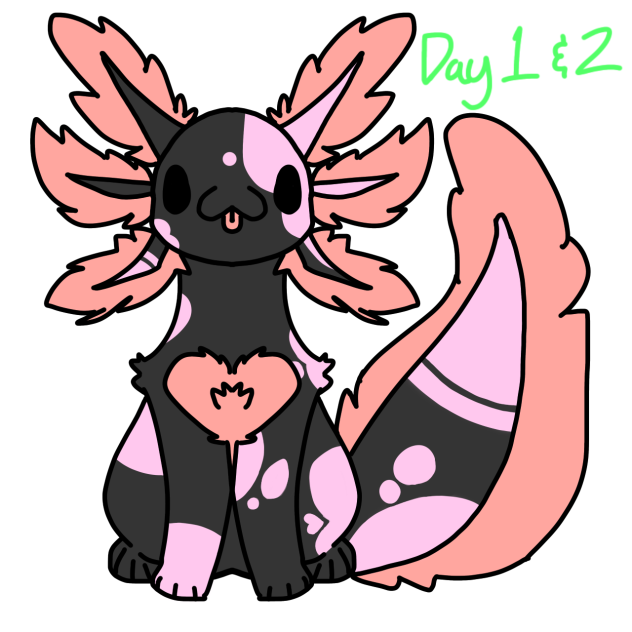 Axoloctober Days 1 & 2
