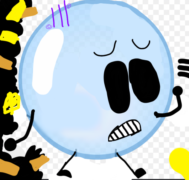 Bubble  runing from glitch