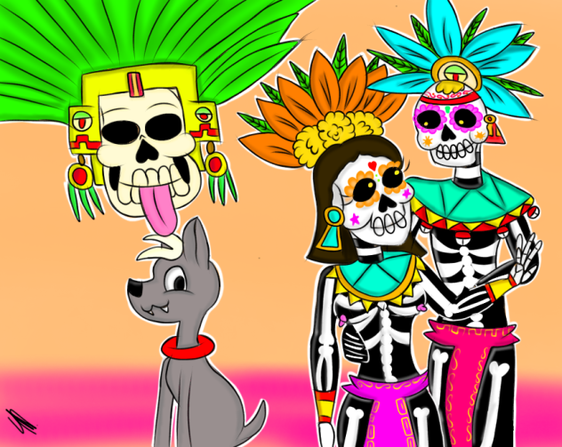 mictlatecutli x mictecacihuatl 🧡💀💛