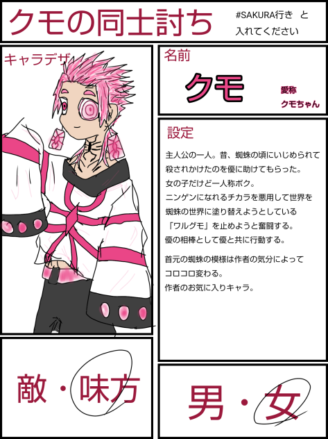 漫画キャラ募集 例その2