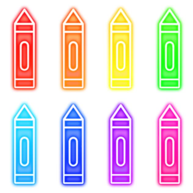 Crayon neon signs2