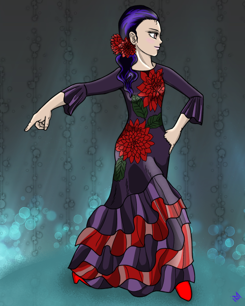 少女と花＊ダリア