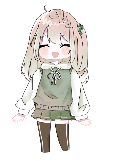 ミニキャラ立ち絵！（笑顔）