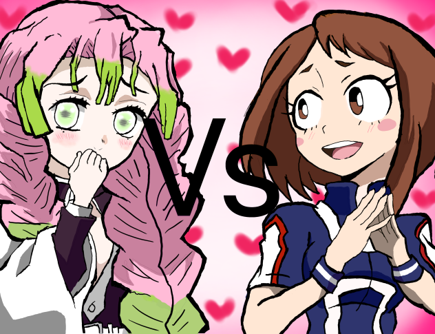 Demon slayer Mitsuri vs Mha Uraraka