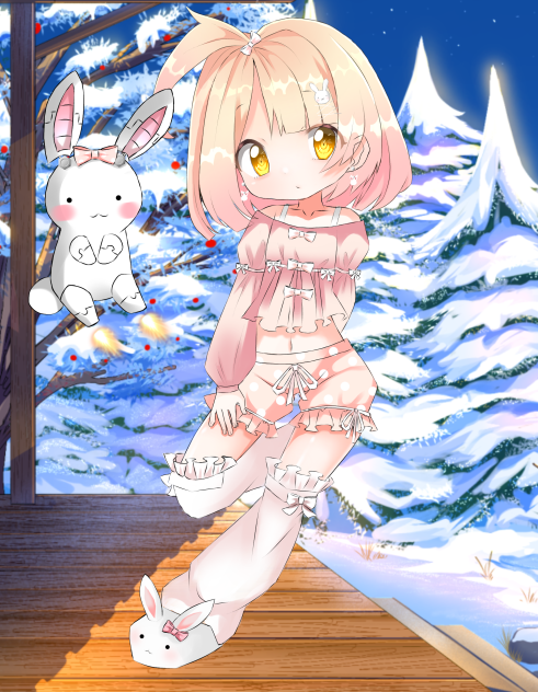 Robot girl with friend