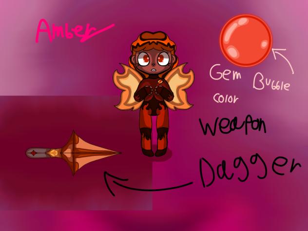 Amber, Gem, Steven Universe, OC.