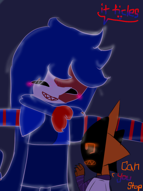 “It tickles ” -Bloodmoon 🩸🌕