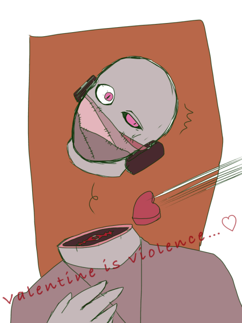 Valentine撲滅宣伝ポスター（嘘）