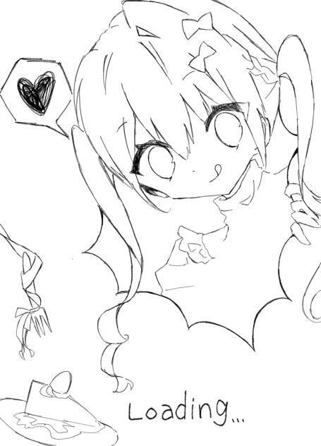 線画だよー