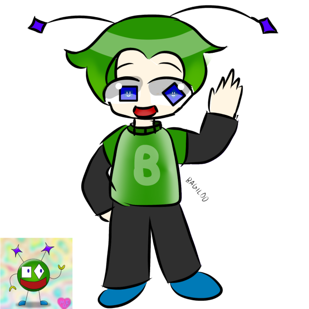 I drew a balido character, human version