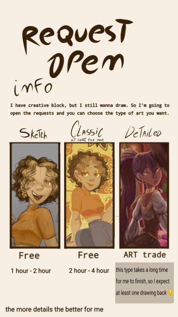 Request Open info