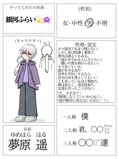 キャラ募集参加！