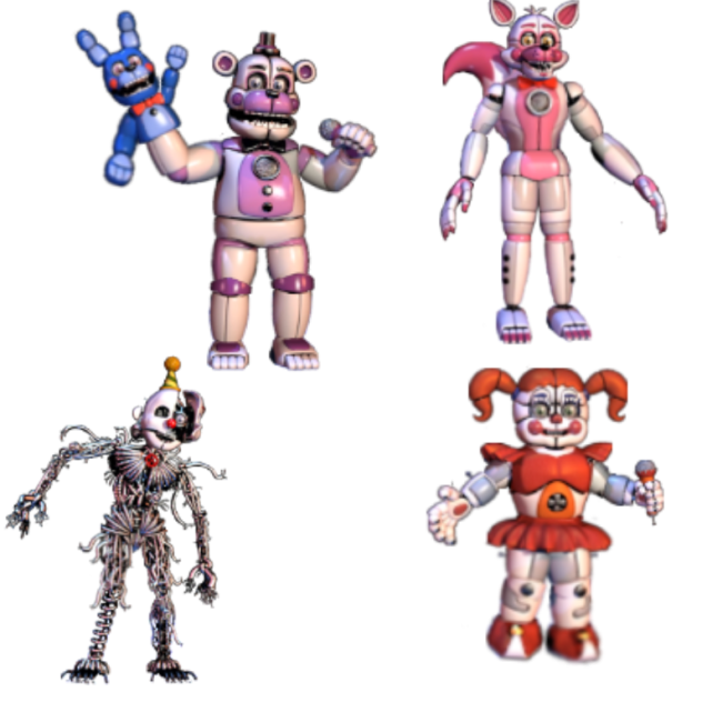 4 fnaf sl animatronics