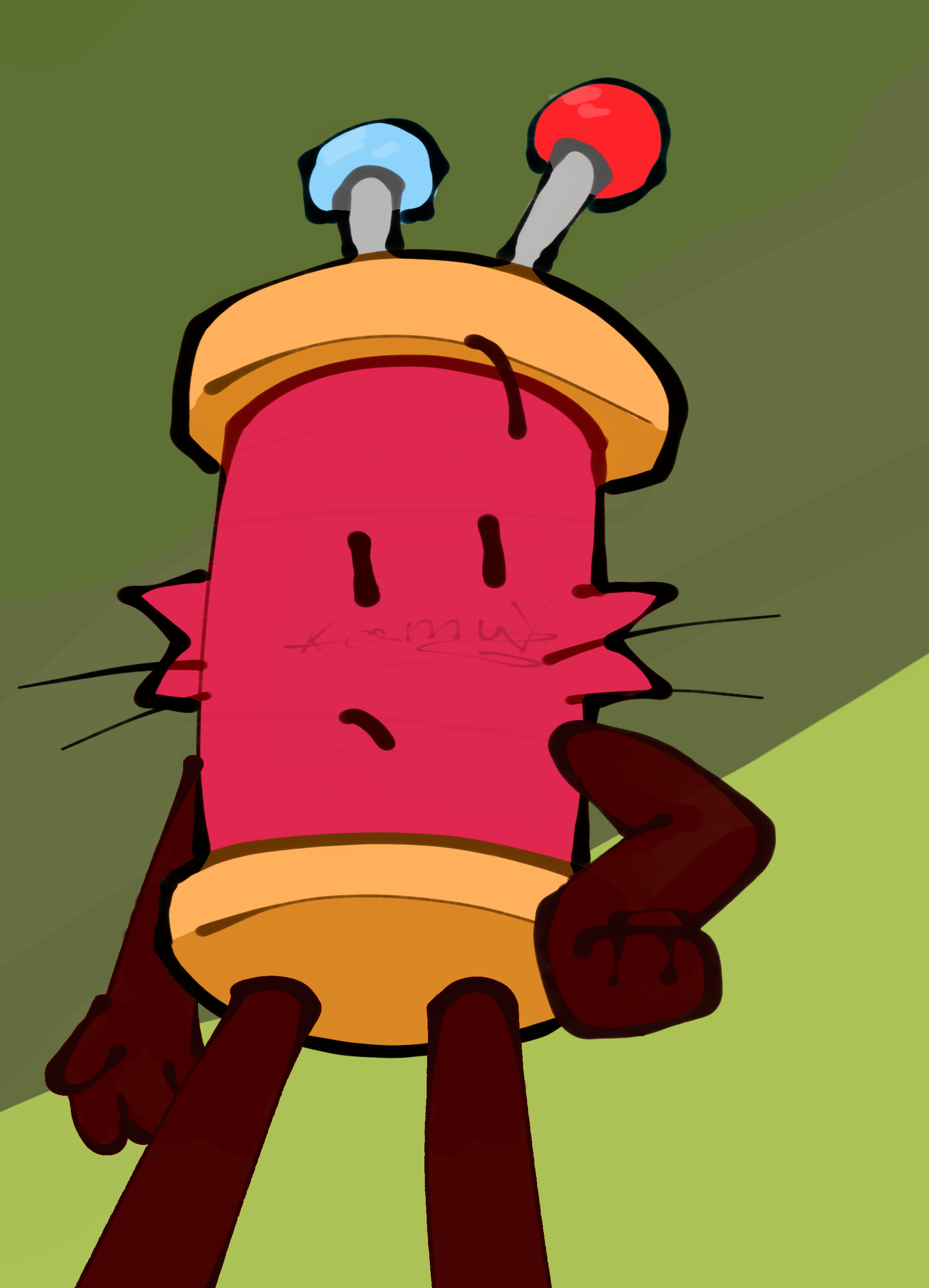 drawing a random Objectified character - ibisPaint